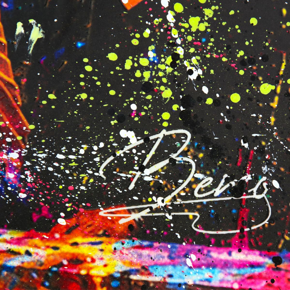 Benzo- Original Mixed media on Steel "Front Row, Las Vegas Grand Prix"