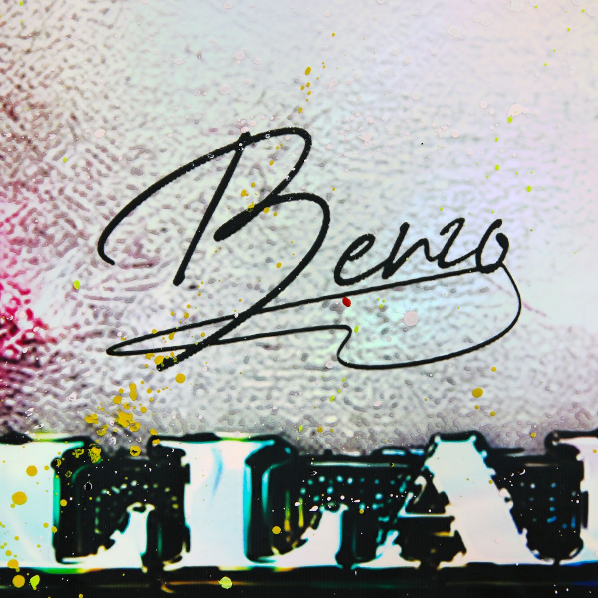 Benzo- Original Mixed media on Steel "The Pink Panther Million"