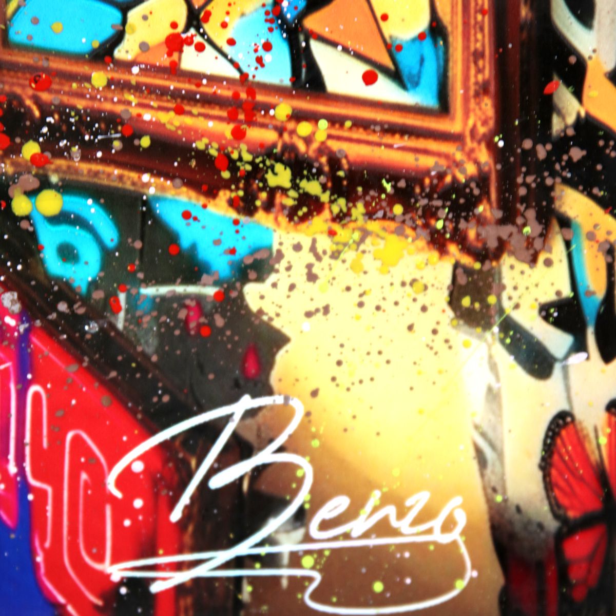 Benzo- Original Mixed media on Steel "Investment Is Art"