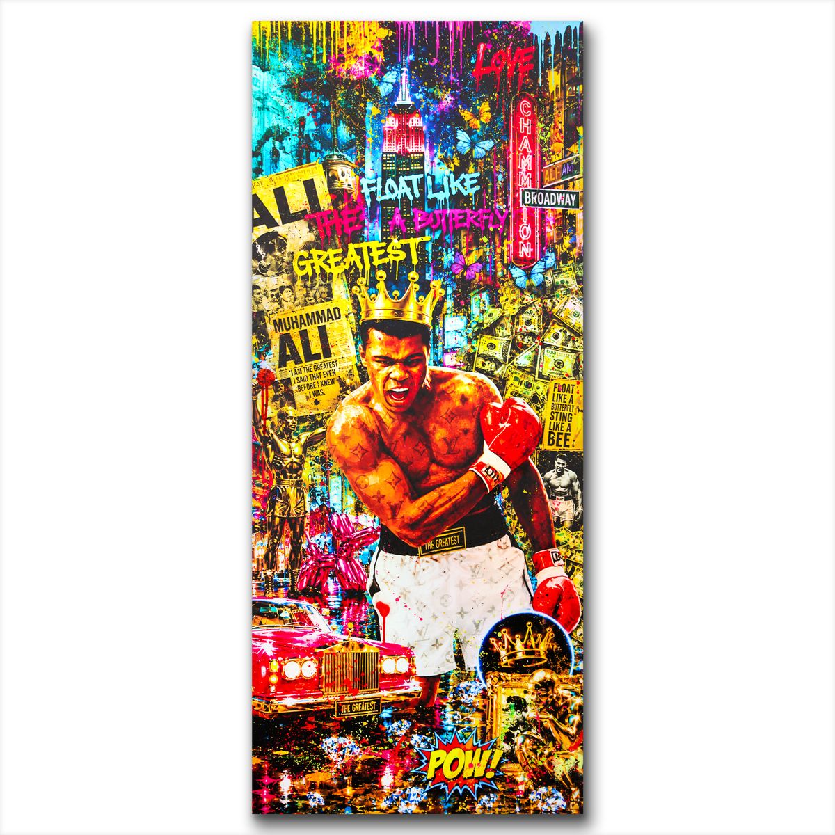 Benzo- Original Mixed media on Steel "Float Like a Butterfly"