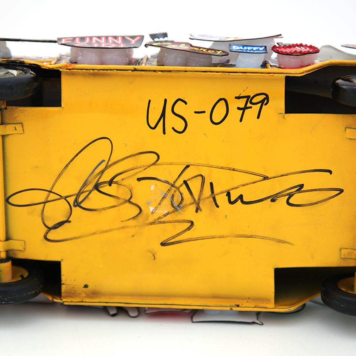 Charles Fazzino- Hand Painted Metal Car Sculpture "Take a Taxi to Broadway"