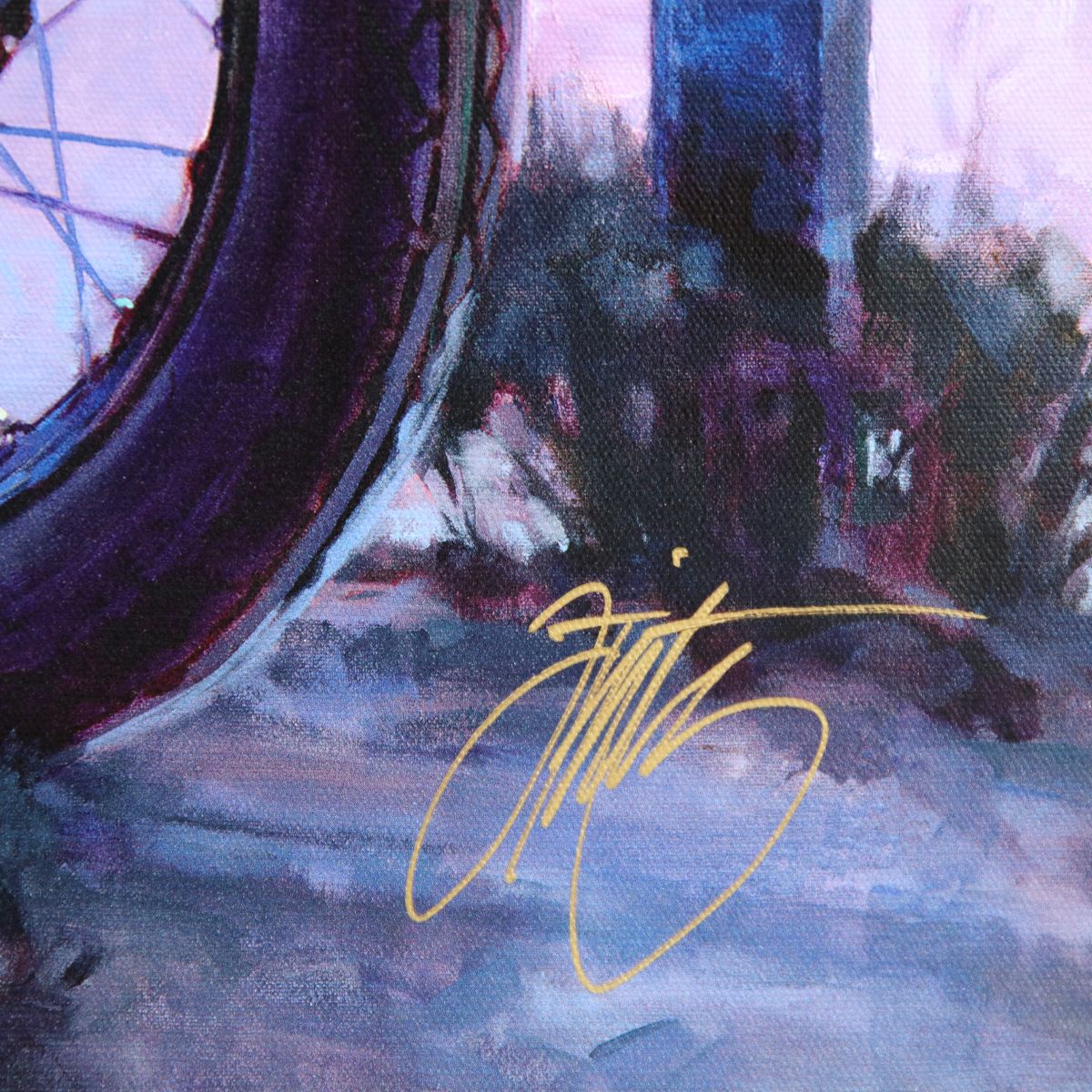 Tom Fritz- Giclee on canvas "At a Hunnert Mile"