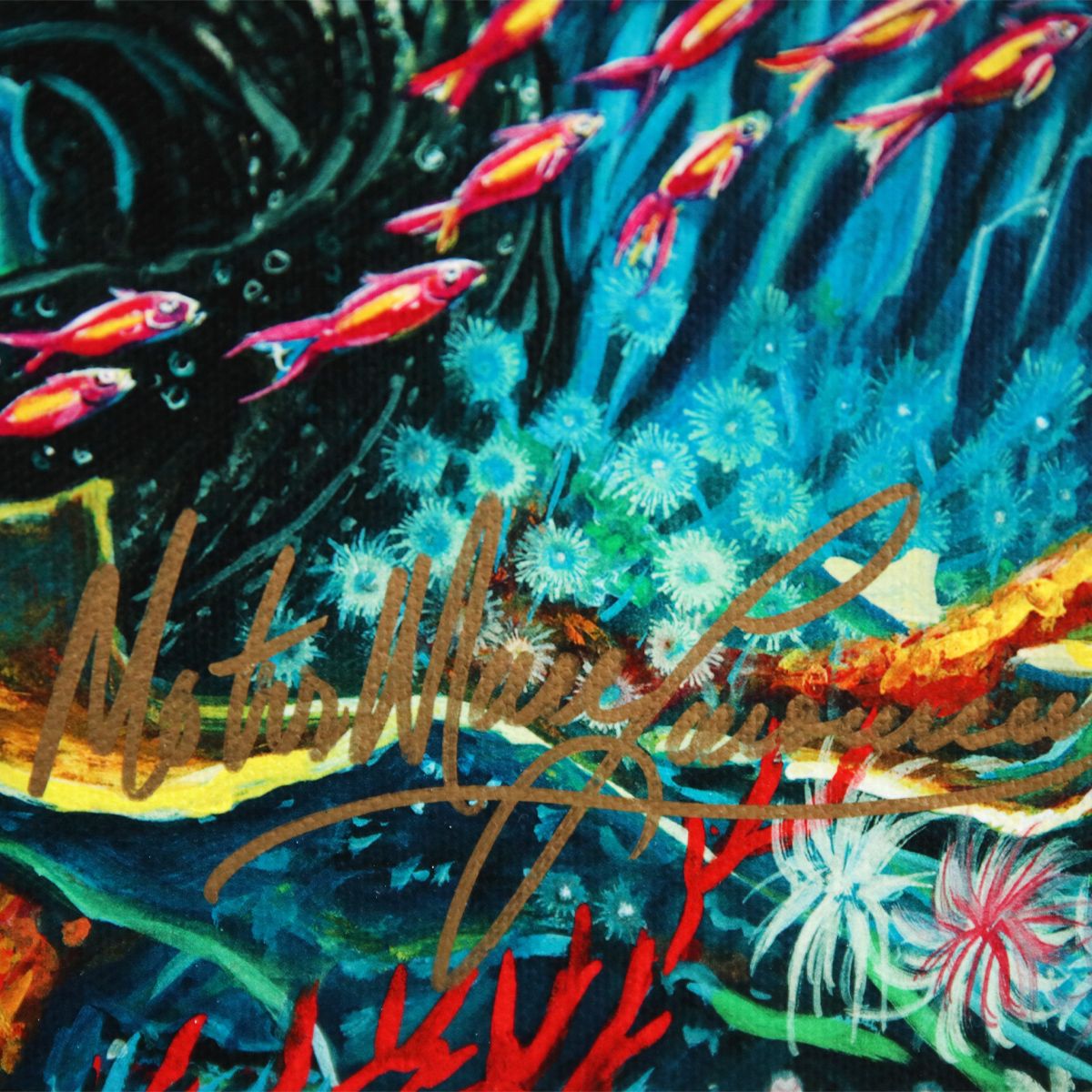 MotorMarc Lacourciere- Giclee on canvas "Hidden Treasures Beneath the Sea"