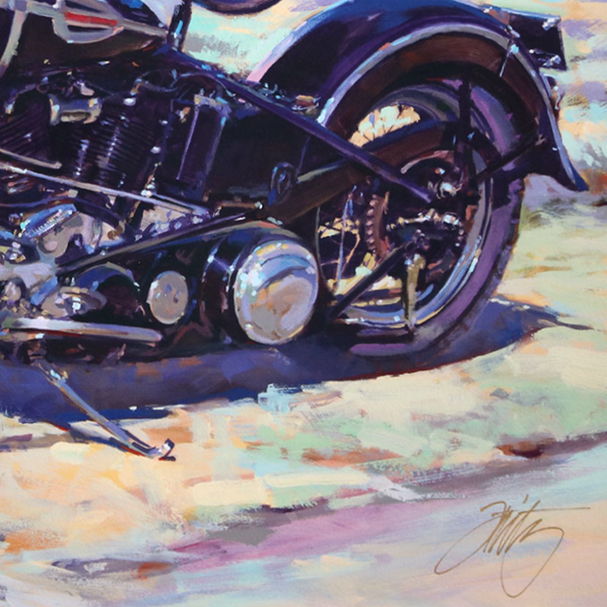 Tom Fritz- Giclee on paper "Quite a Horse Ya Got There"