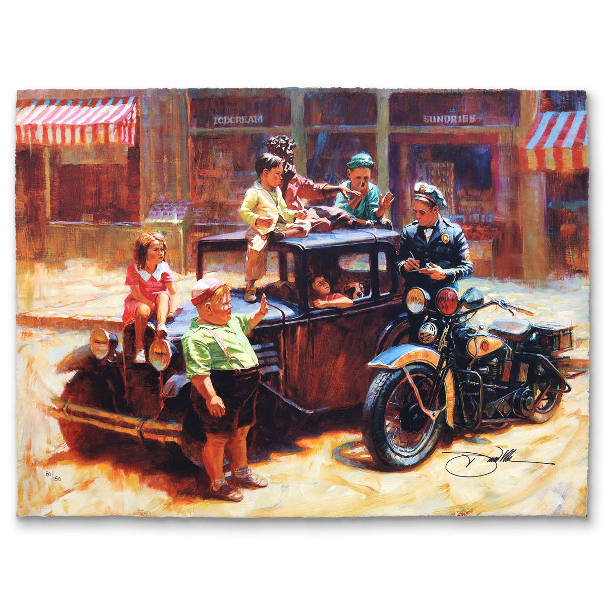 David Uhl- Giclee on paper "Something Stinks"