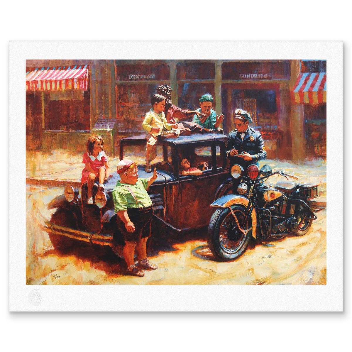 David Uhl- Giclee on paper "Something Stinks"