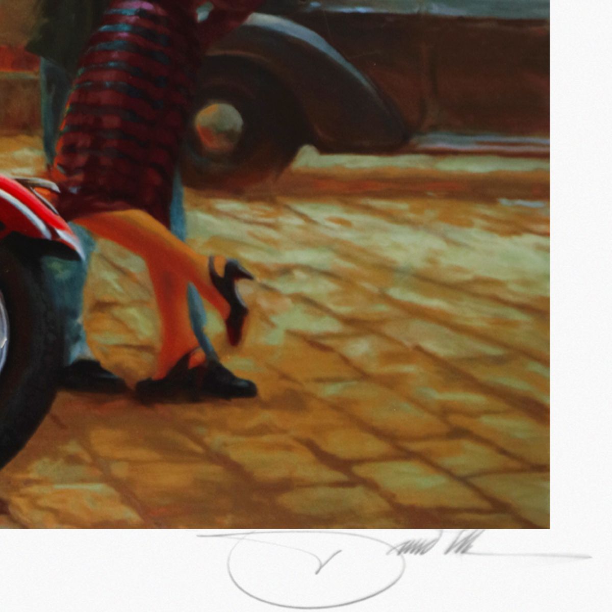 David Uhl- Giclee on paper "Missed You Two"
