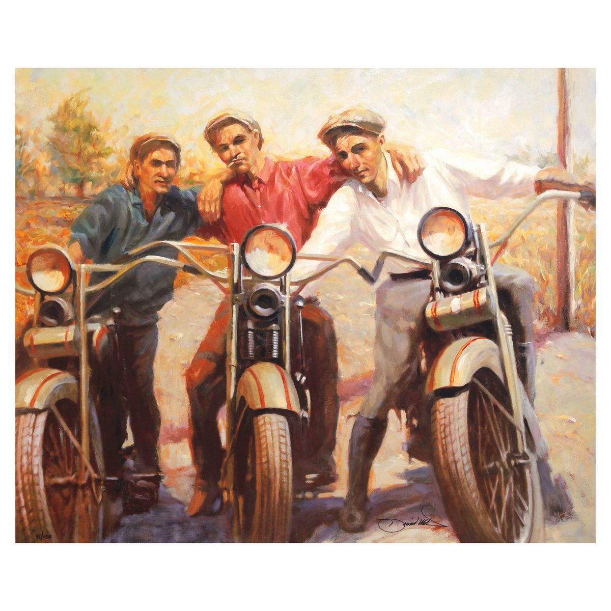 David Uhl- Giclee on paper "Our Gang"