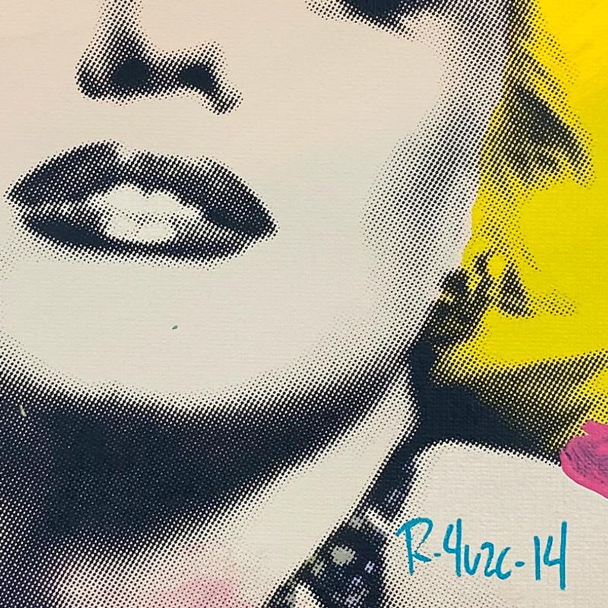 Ringo Daniel Funes, "Marilyn Seduction" Framed One-of-a-Kind Mixed Media on Canvas, Hand Signed with Letter of Authenticity.