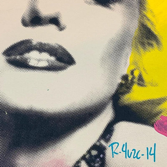 Ringo Daniel Funes, "Marilyn Seduction" Framed One-of-a-Kind Mixed Media on Canvas, Hand Signed with Letter of Authenticity.