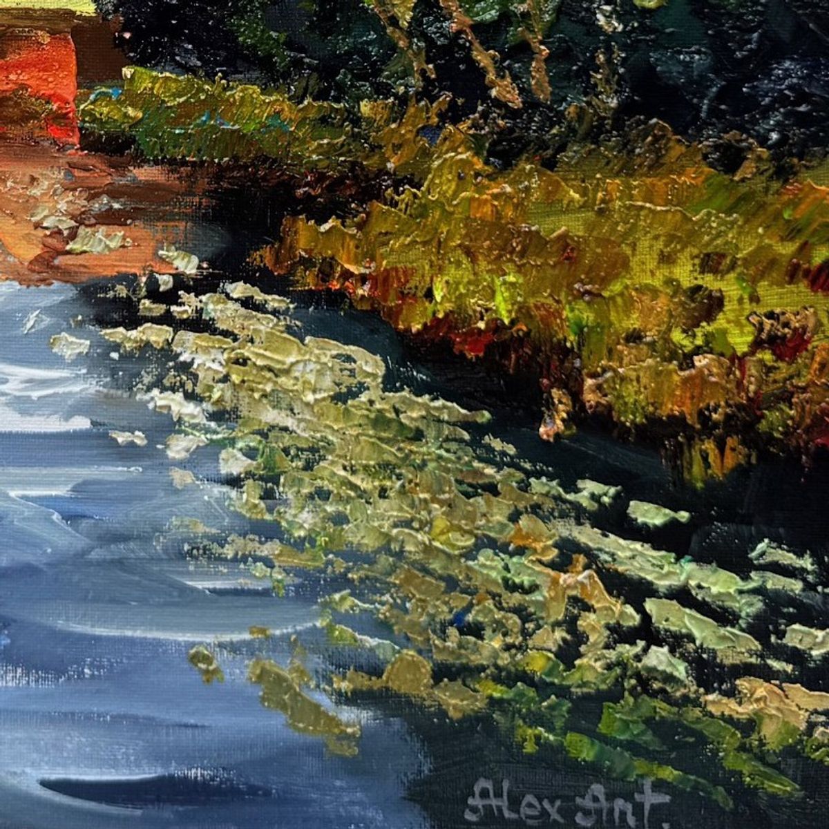 Alexander Antanenka, "Illusion Of The Moon" Hand Signed Original Painting on Canvas with Letter of Authenticity.