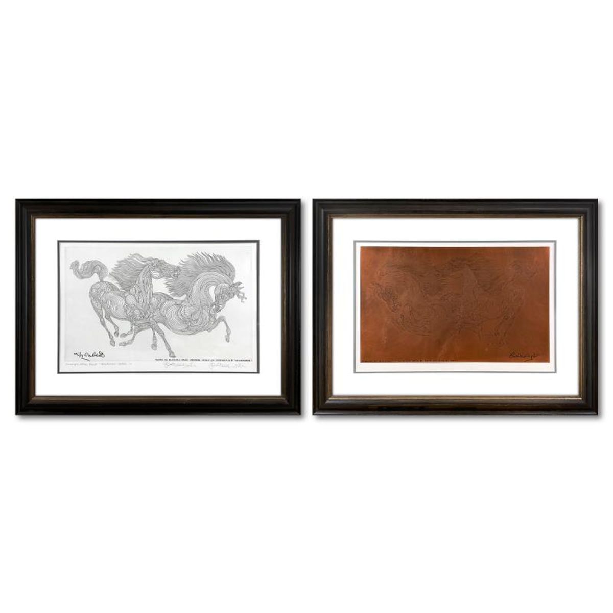 Guillaume Azoulay, "Progression" Framed One-of-a-Kind Cancellation Proof and Copper Plate, Numbered 1/1 and Hand Signed with Letter of Authenticity.