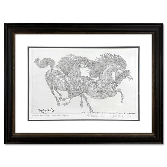 Guillaume Azoulay, "Progression" Framed One-of-a-Kind Cancellation Proof and Copper Plate, Numbered 1/1 and Hand Signed with Letter of Authenticity.