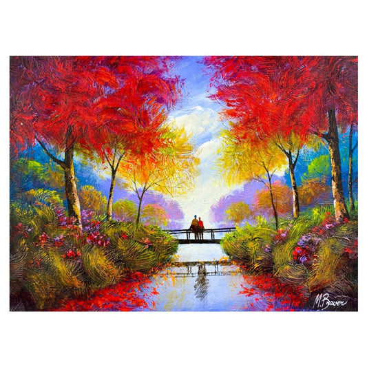 Mark Braver, Original Acrylic Painting on Canvas, Hand Signed with Letter of Authenticity.
