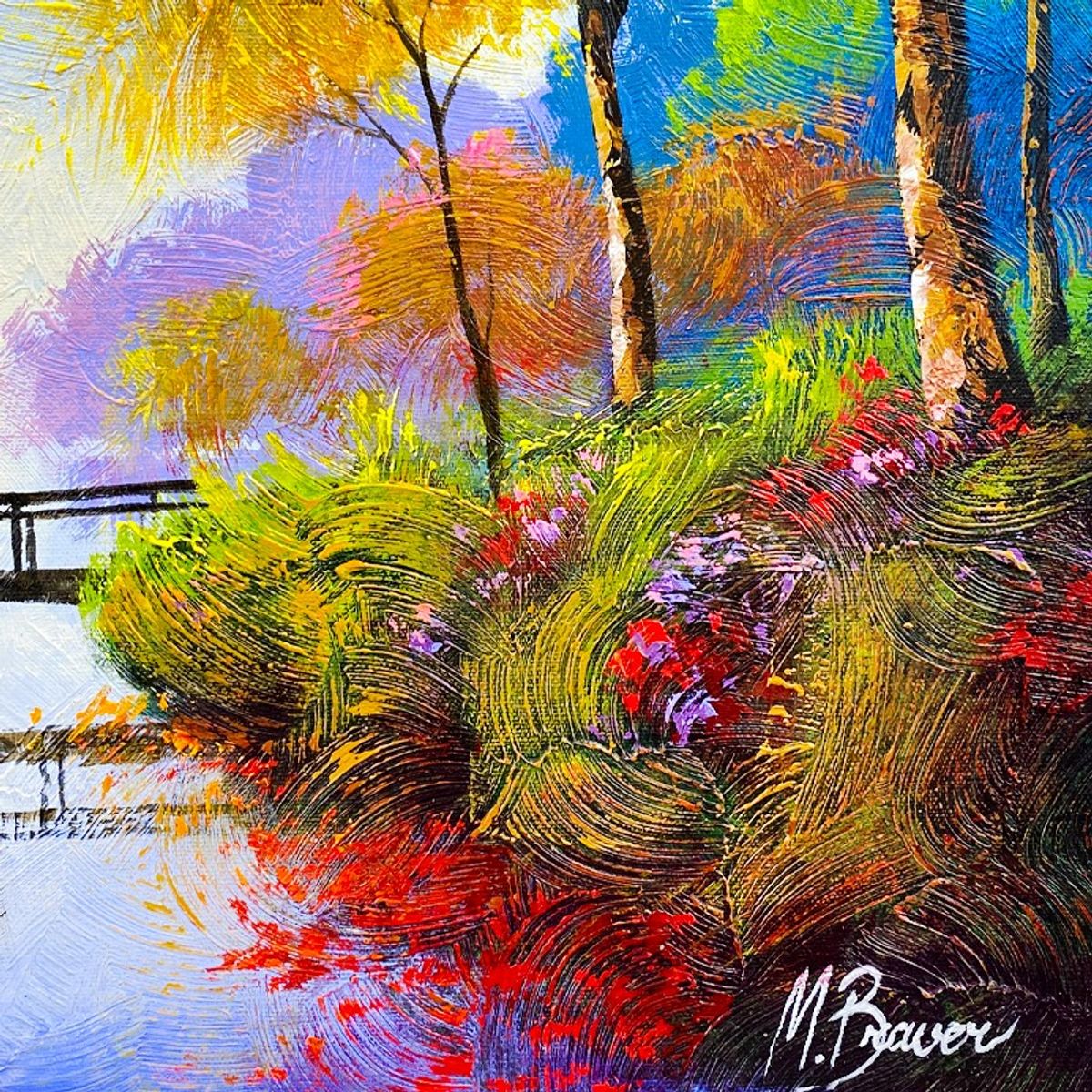 Mark Braver, Original Acrylic Painting on Canvas, Hand Signed with Letter of Authenticity.