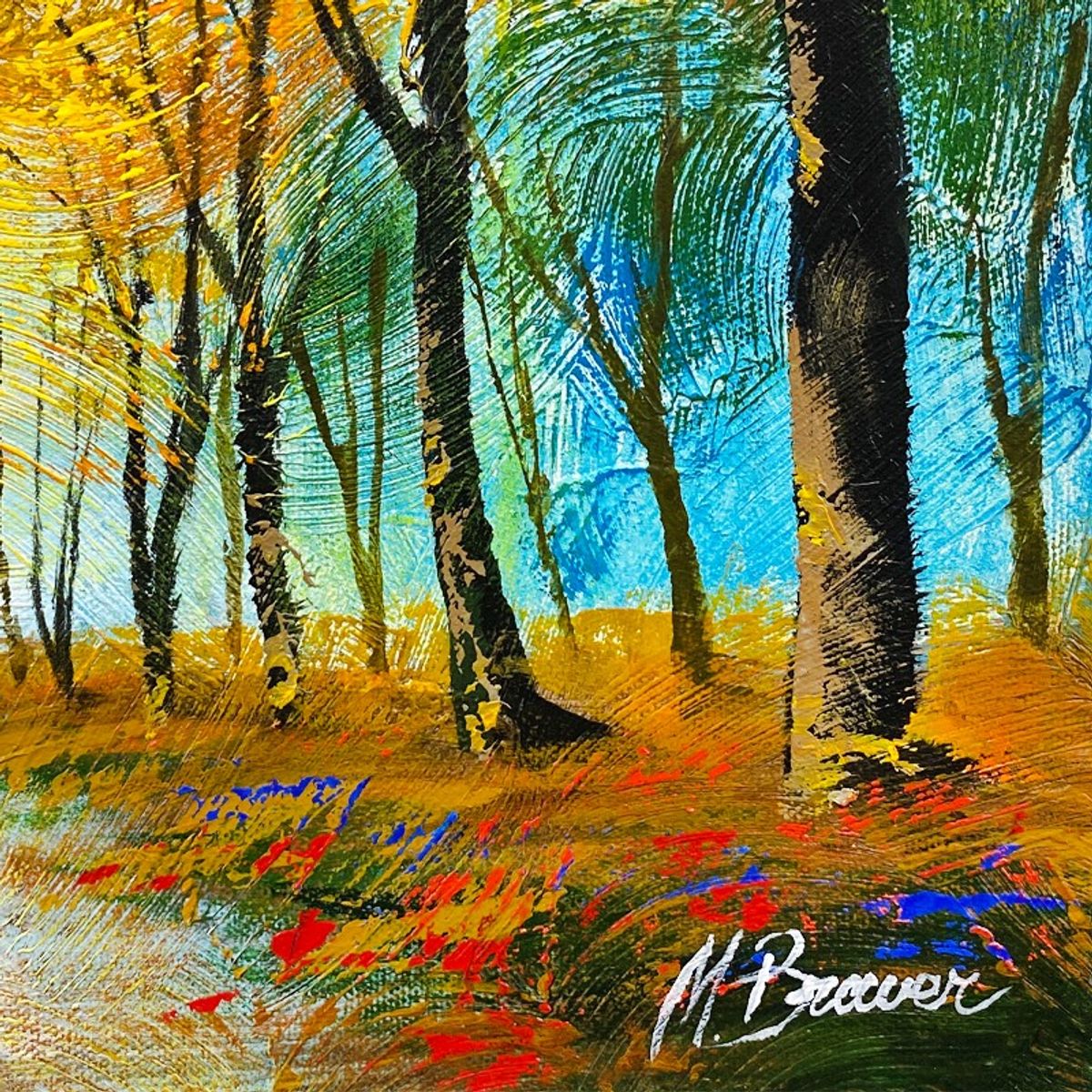Mark Braver, Original Acrylic Painting on Canvas, Hand Signed with Letter of Authenticity.