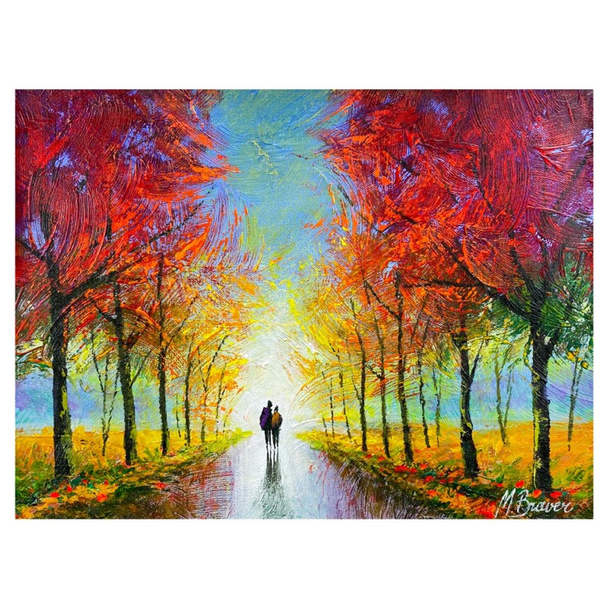 Mark Braver, Original Acrylic Painting on Canvas, Hand Signed with Letter of Authenticity.