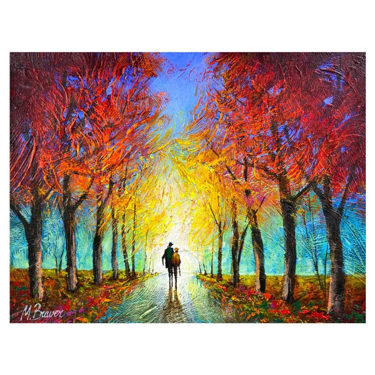 Mark Braver, Original Acrylic Painting on Canvas, Hand Signed with Letter of Authenticity.