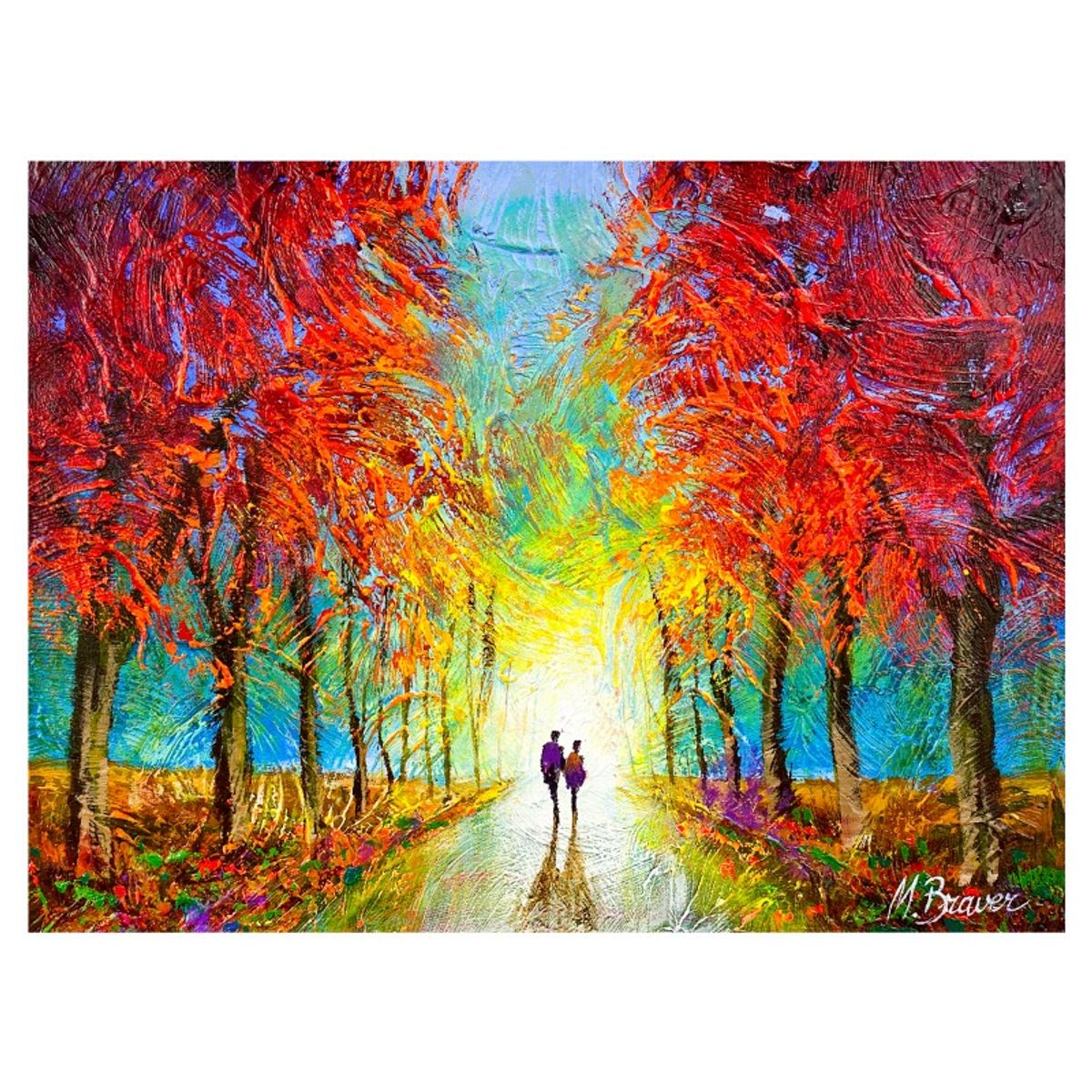 Mark Braver, Original Acrylic Painting on Canvas, Hand Signed with Letter of Authenticity.