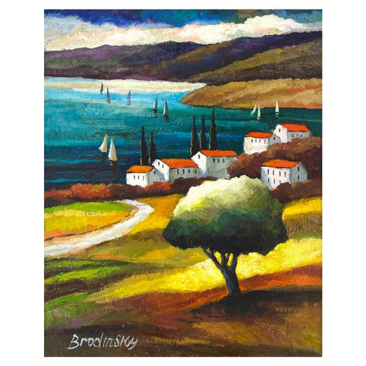 Slava Brodinsky, Original Oil Painting on Canvas, Hand Signed with Letter of Authenticity.