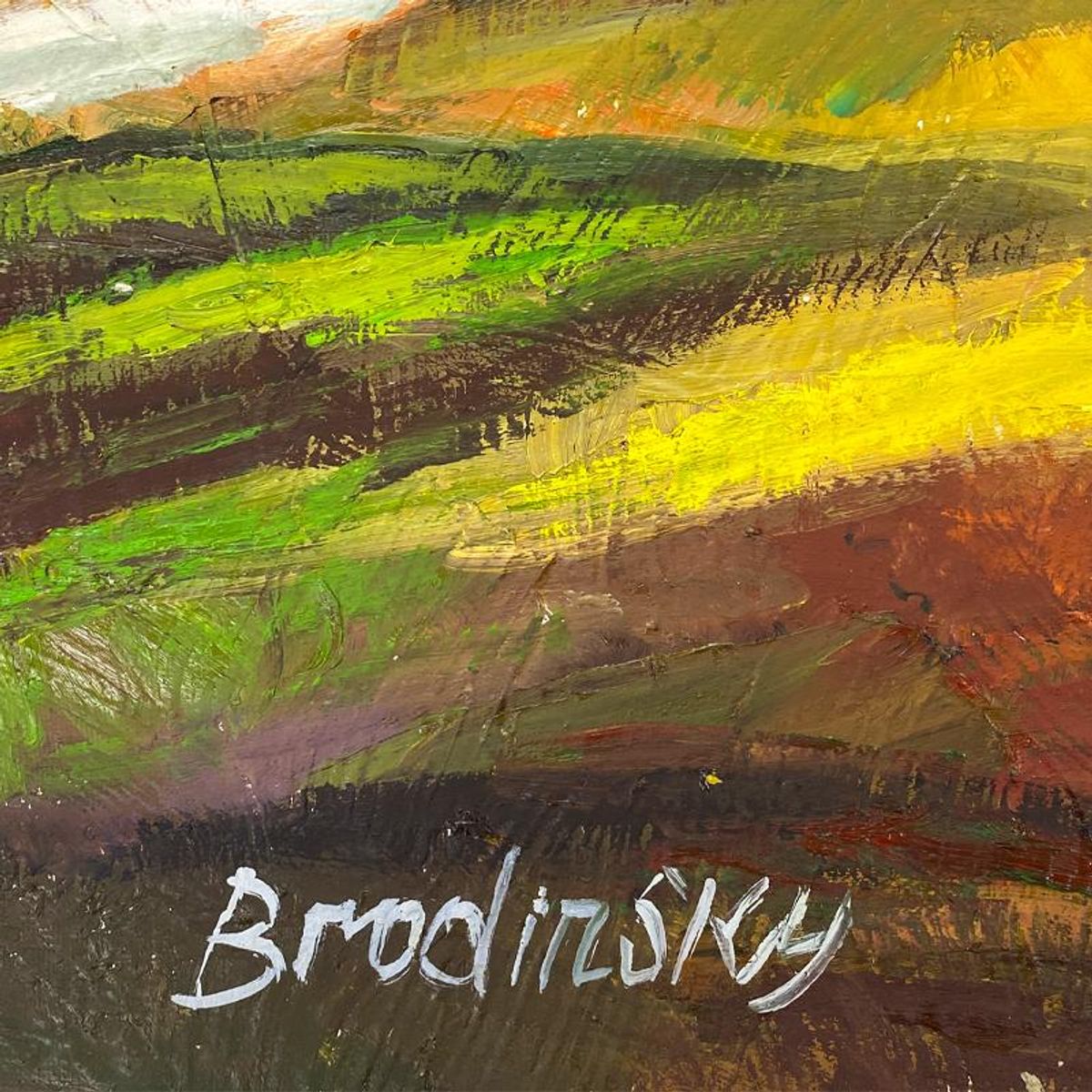 Slava Brodinsky, Original Oil Painting on Canvas, Hand Signed with Letter of Authenticity.