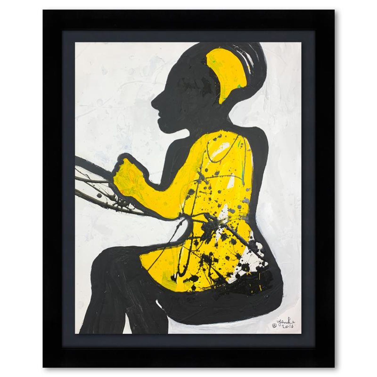 Jenik Cook, Framed Original Acrylic Painting, Hand Signed, Letter of Authenticity.