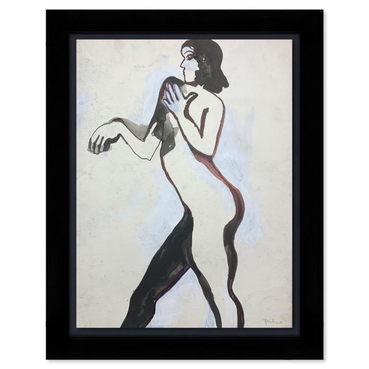 Jenik Cook, Framed Hand Signed Original Painting with Letter of Authenticity.