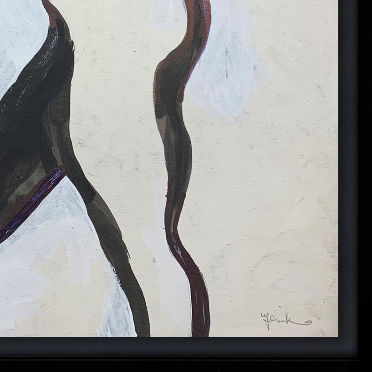 Jenik Cook, Framed Hand Signed Original Painting with Letter of Authenticity.