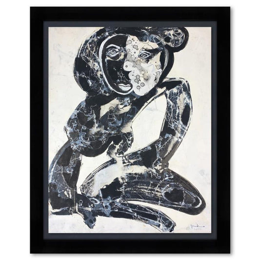 Jenik Cook, Framed Original Acrylic Painting, Hand Signed, Letter of Authenticity.