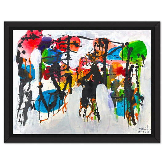 Jenik Cook, Framed Hand Signed Original Painting with Letter of Authenticity.