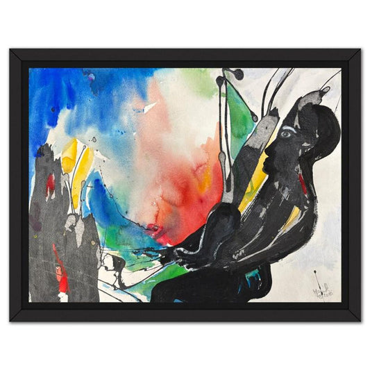 Jenik Cook, Framed Hand Signed Original Painting with Letter of Authenticity.