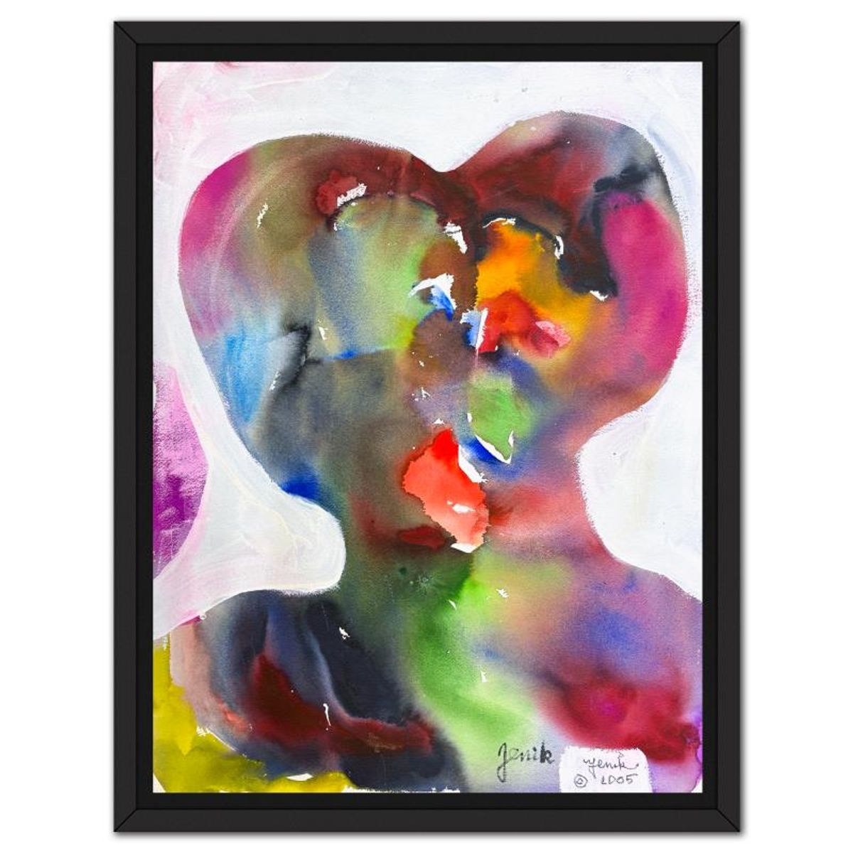 Jenik Cook, Framed Hand Signed Original Painting with Letter of Authenticity.