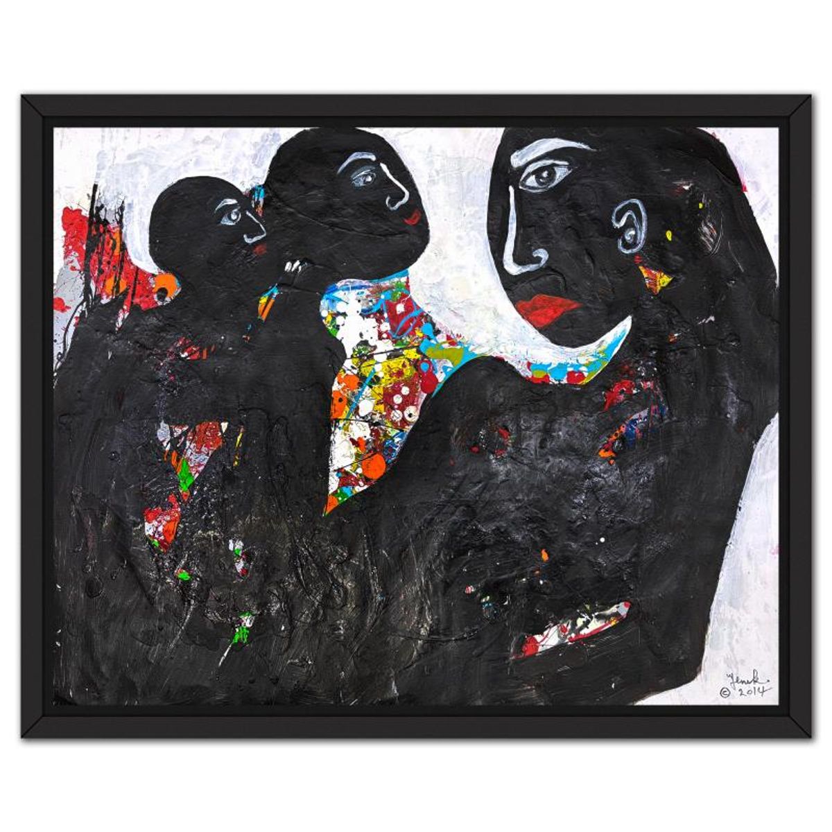 Jenik Cook, Framed Hand Signed Original Painting with Letter of Authenticity.