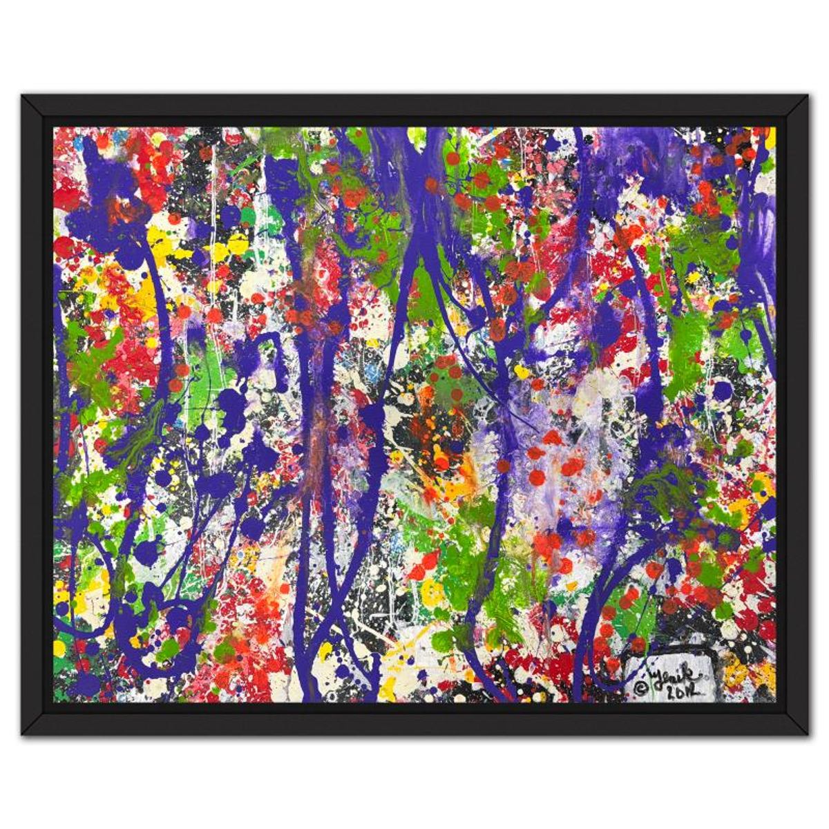 Jenik Cook, Framed Hand Signed Original Painting with Letter of Authenticity.