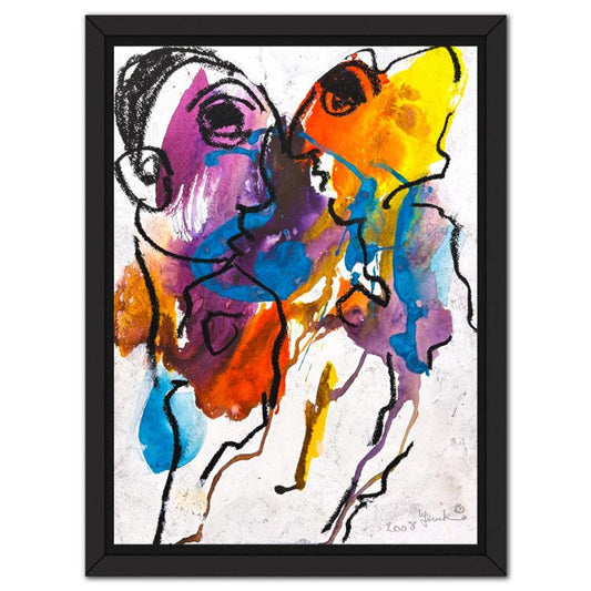 Jenik Cook, Framed Hand Signed Original Painting with Letter of Authenticity.