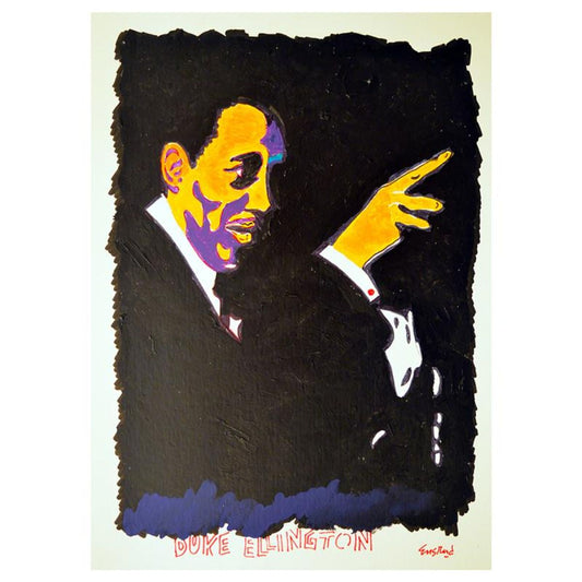 Wayne Ensrud, "Ellington" Hand Signed Original Painting with Letter of Authenticity.