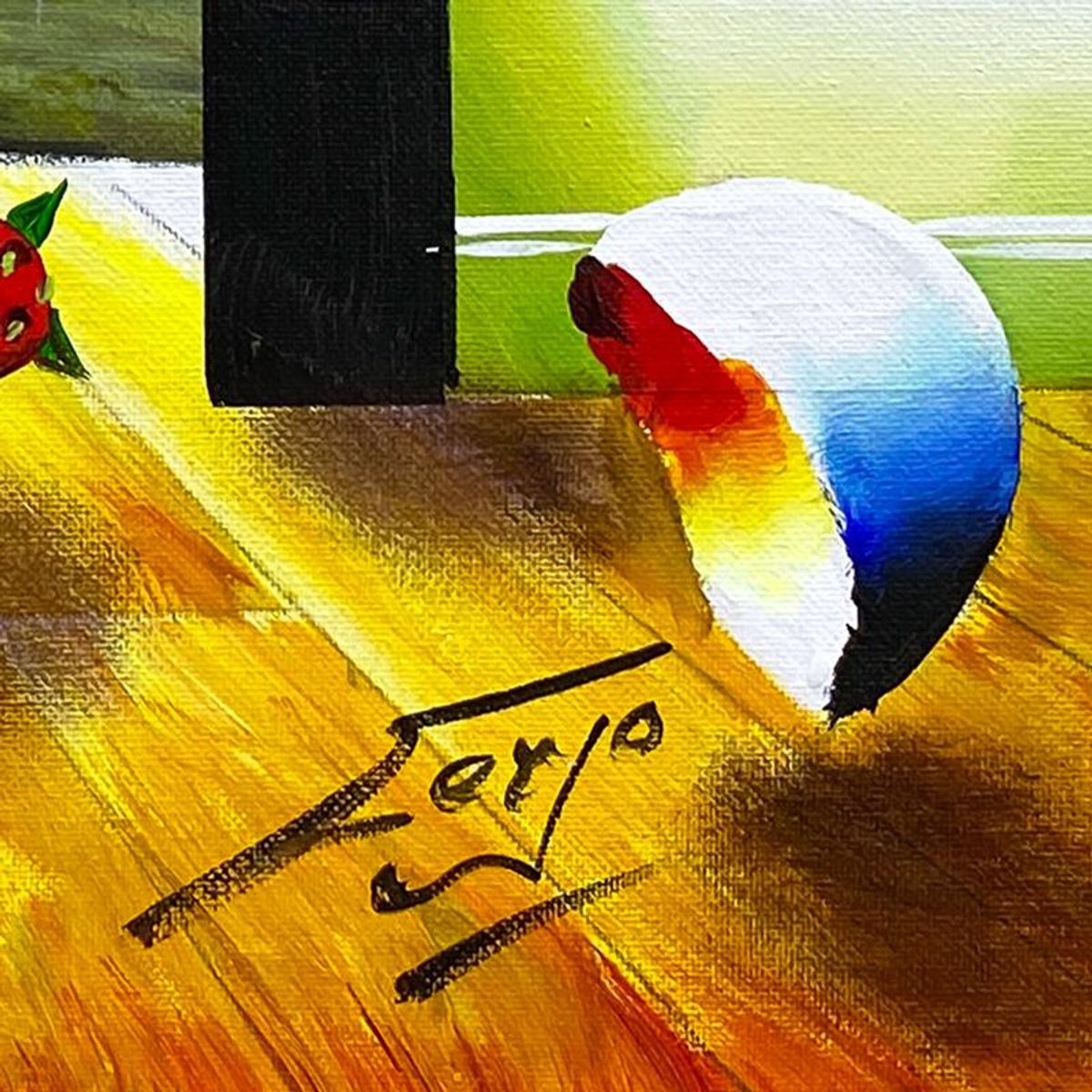 Ferjo, Original Acrylic Painting on Canvas, Hand Signed with Letter of Authenticity.