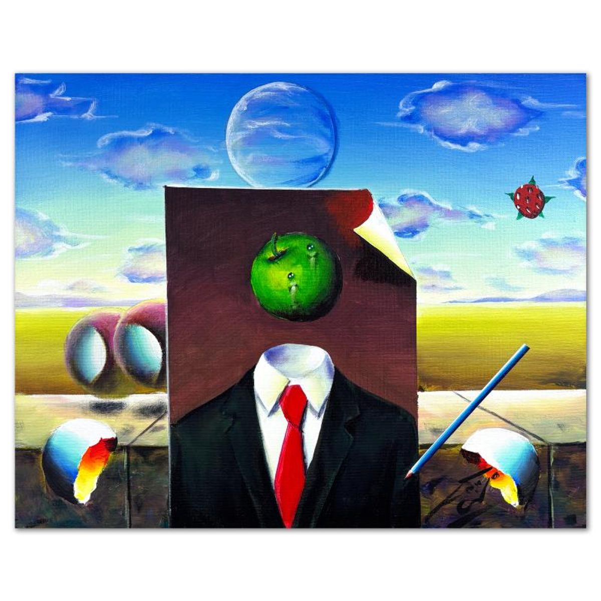 Ferjo, Original Acrylic Painting on Canvas, Hand Signed with Letter of Authenticity.