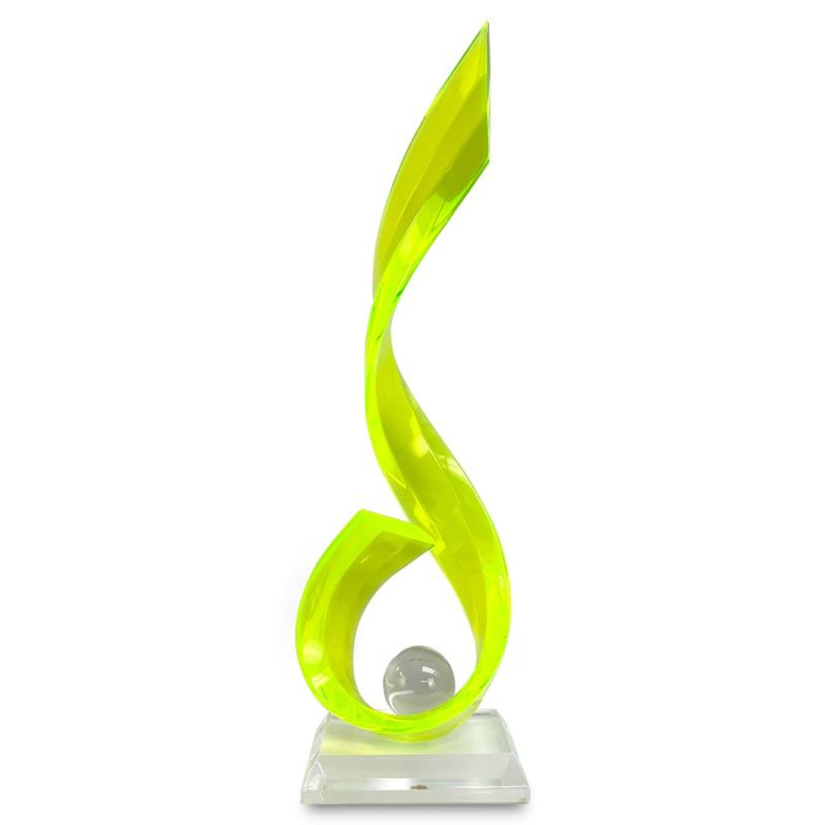 Shlomi Haziza, "Tornado" Acrylic Sculpture, Hand Signed with Letter of Authenticity.
