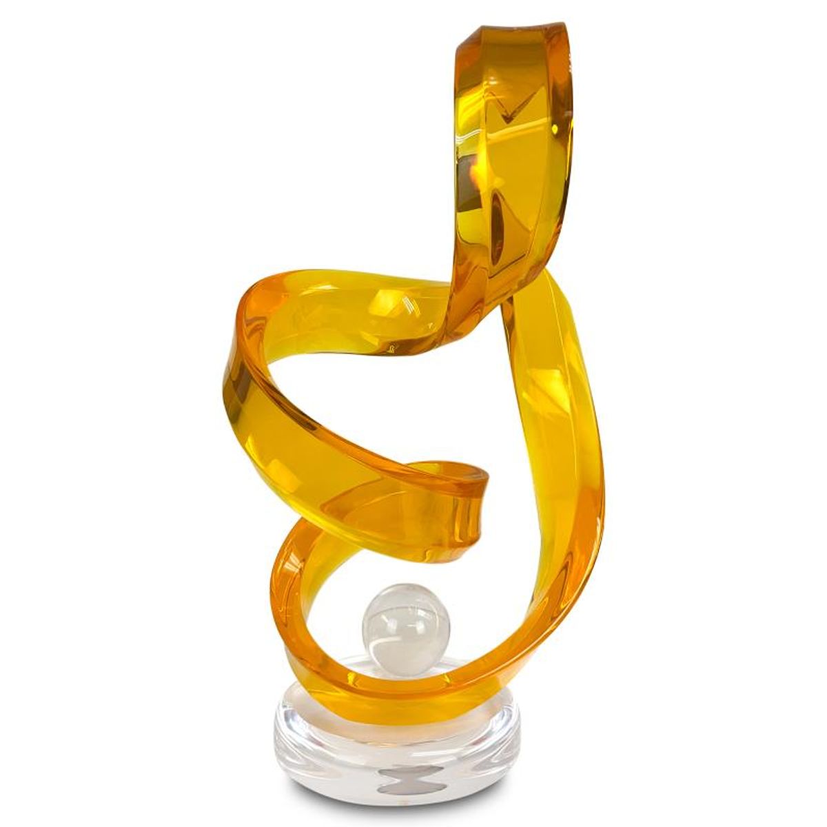 Shlomi Haziza, "Topazio" Acrylic Sculpture, Hand Signed with Letter of Authenticity.