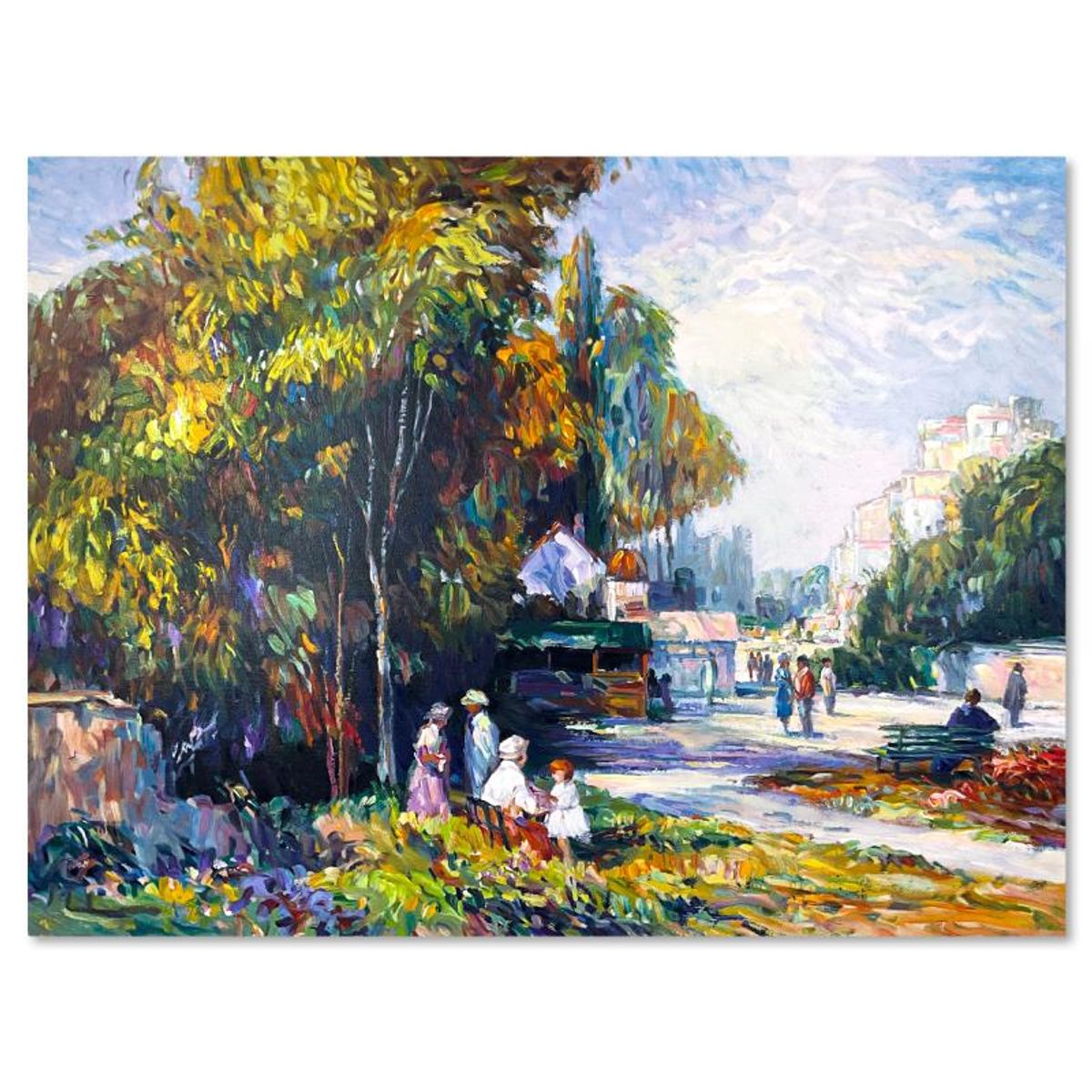 Henri Plisson (1933-2006), "Sunday Outing" Limited Edition Printer's Proof Serigraph on Canvas, Numbered 21/21 and Hand Signed with Letter of Authenticity