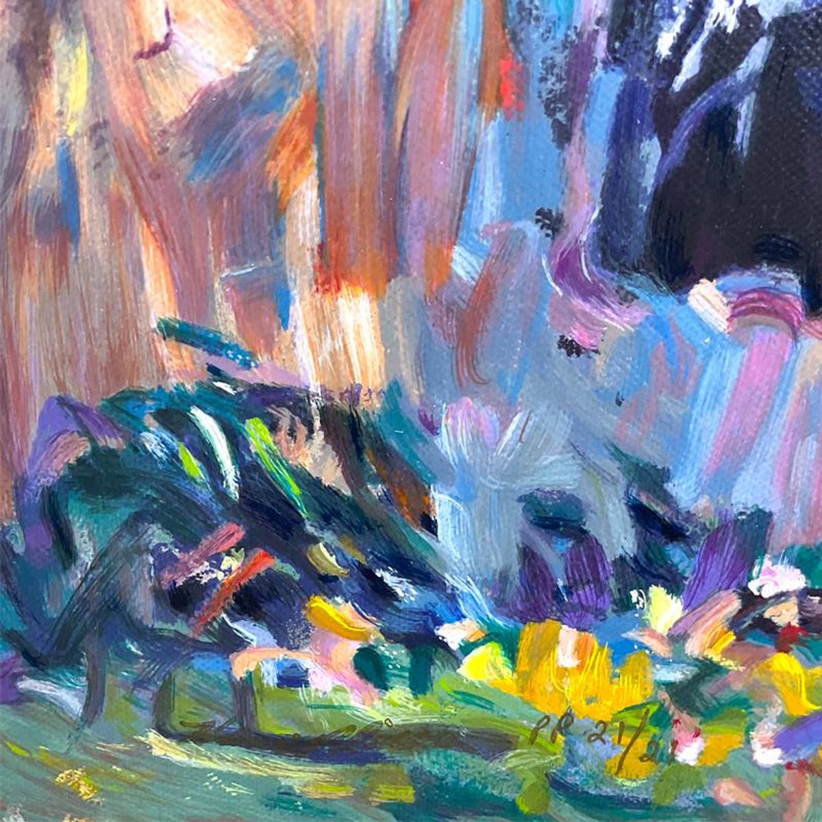 Henri Plisson (1933-2006), "Sunday Outing" Limited Edition Printer's Proof Serigraph on Canvas, Numbered 21/21 and Hand Signed with Letter of Authenticity