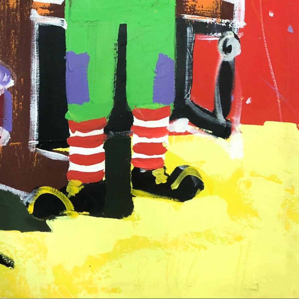 Paul Blaine Henrie (1932-1999), "Hold That Tiger" Hand Signed Original Painting on Canvas (48"x30") with Letter of Authenticity.