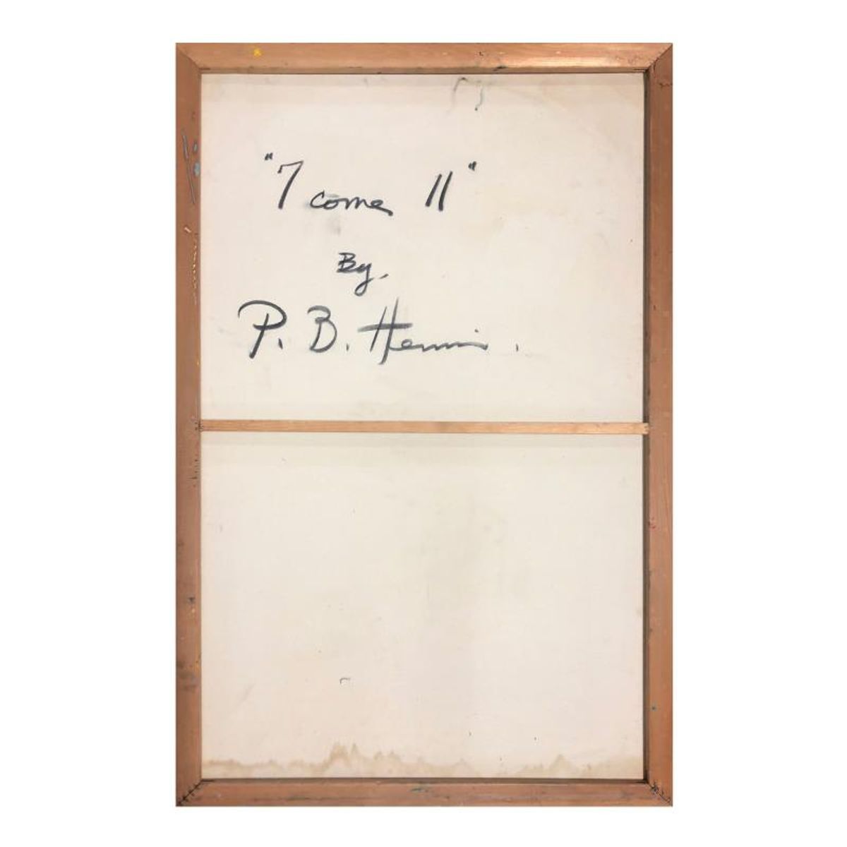 Paul Blaine Henrie (1932-1999), "7 Come 11" Hand Signed Original Painting on Canvas (48"x30") with Letter of Authenticity.