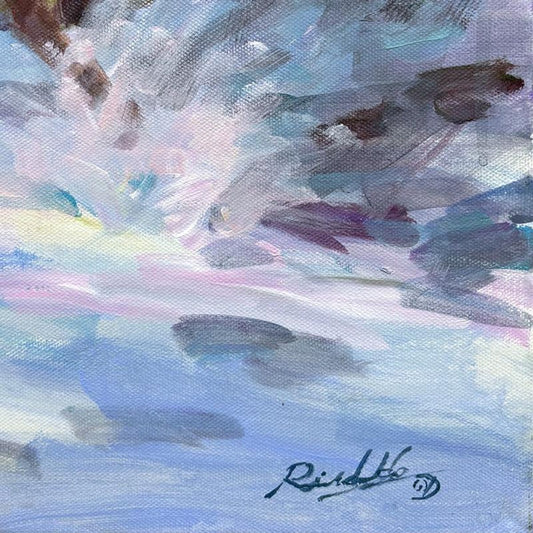 Richard Ho, "Three Yearlings" Original Acrylic Painting on Canvas, Hand Signed with Letter of Authenticity.