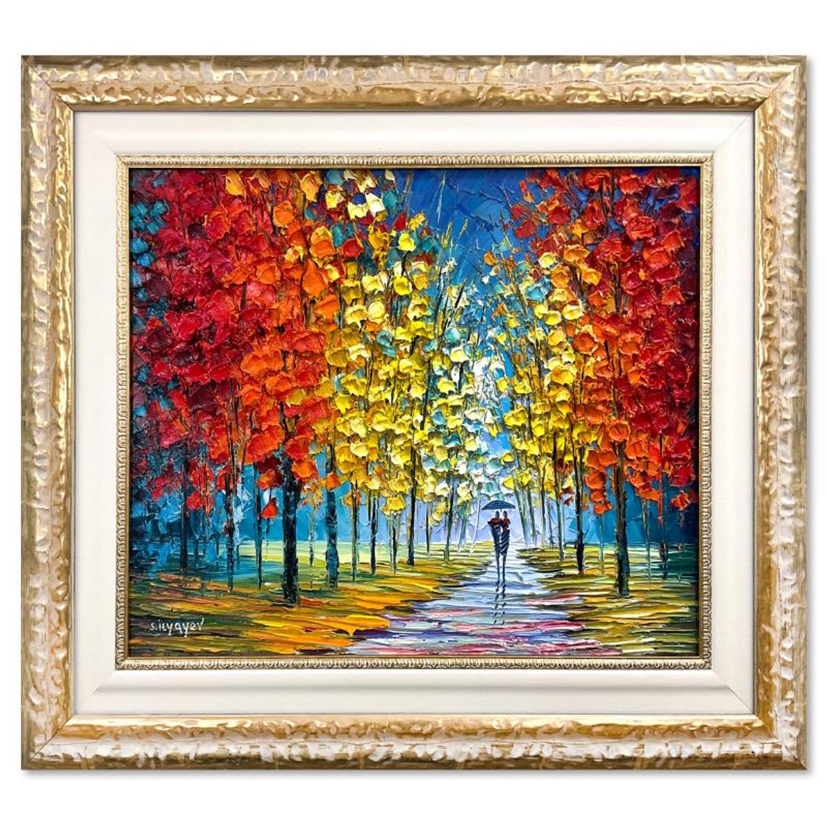 Slava Ilyayev, Framed Original Oil Painting on Canvas, Hand Signed with Letter of Authenticity.