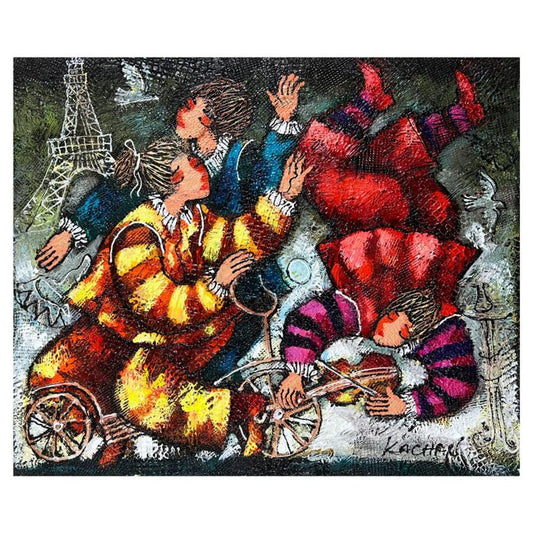 Michael Kachan, Hand Signed Original Painting on Canvas with Letter of Authenticity.