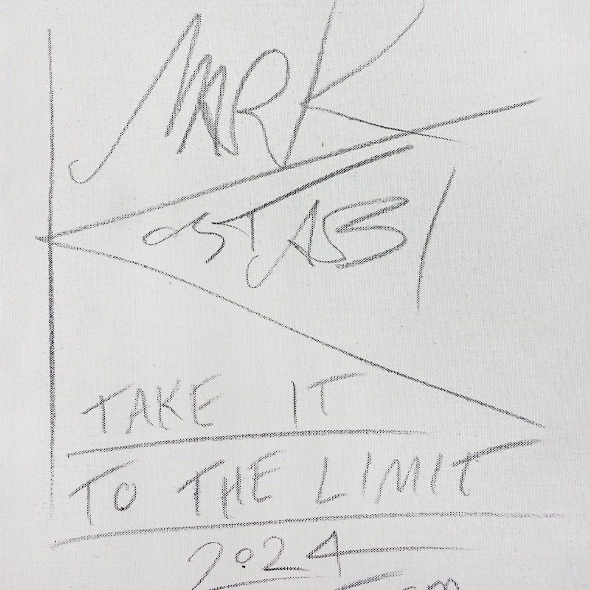 Mark Kostabi, "Take it To the Limit" Framed Original Oil Painting on Canvas, Hand Signed with COA