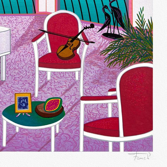 Fanch Ledan, "Sonoma Lagoon" Limited Edition Serigraph, AP Numbered and Hand Signed with Letter of Authenticity.