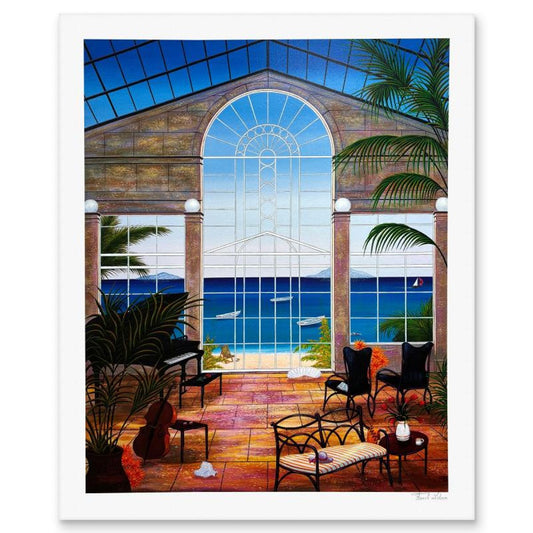Fanch Ledan, "La Serre" Limited Edition Serigraph, AP Numbered and Hand Signed with Letter of Authenticity.